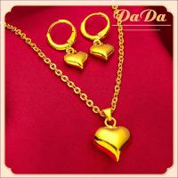 ราคา แท้ 18k อิตาลีสร้อยคอทองผู้หญิงรักจี้ต่างหูชุดเครื่องประดับแต่งงานทอง แท้ หลุด จำนำ (20874037786)