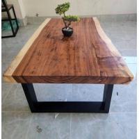ราคา MPT2Wood Steel โต๊ะเตี้ยไม้แผ่นเดียวขาเหล็ก Coffee Table โต๊ะกลาง MPT 692 ขนาด ก40 50xส45xย100 200 ซม 1ตัว โต๊ะหน้าโซฟา โต๊ะไม้ขาเหล็ก ท๊อปไม้แผ่นเดียว ขอบธรรมชาติ ขาเหล็ก สีดำ กันสนิม (21331232612)