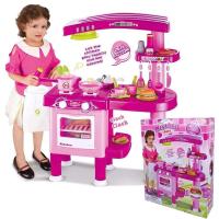 ราคา TeleCorsaชุดครัว จำลองชุดใหญ่ สีชมพู Kitchen Set No 008 82 รุ่น 008 82 07G Rim (20977426737)