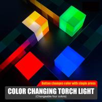 ราคา ไฟฉายไฟฉาย Minecraft 28ซม ความสว่างสูง LED Minecraft โคมไฟมือถือหรือติดผนัง (20877583943)