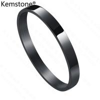 ราคา Kemstone กำไลข้อมือหลากสีสำหรับผู้หญิงผู้ชายกำไลข้อมือเหล็กกล้าไทเทเนียมเงินชุบทองสีฟ้าขนาด4มม 6มม 8มม (604736061)