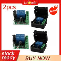 ราคา Ready Stock COD DC 12V 1CH 433MHz Universal Wireless Remote Control Switch RF Relay Receiver 433 MHz Transmitter Button Module Diy (10529366806)