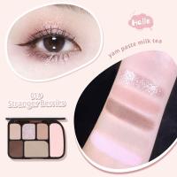 ราคา 5845 พาเลทอายแชโดว์ NOVO เนื้อใยไหม ประกายชิมเมอร์ Eye shadow 6 สี 4in1 (20875814070)