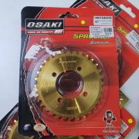 ราคา สเตอร์หลังกลึง OSAKI WAVE100 W110คาร์บู DREAMเก่า 420 30 32 33 34 35 36ฟัน ชุบทอง (13109363507)