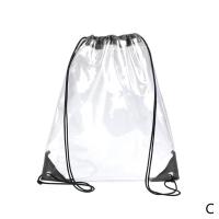 ราคา Transparent Waterproof Travel Storage Nylon String Organizer Stringbag Bag Pack Backpack Storage Drawstring Bag Sports Back N1Q8 (20355882001)