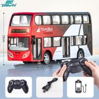 ราคา รถบัสสองชั้นไฟฟ้าจำลองขนาดใหญ่สำหรับเป็นของขวัญสำหรับเด็กรถบัสควบคุมระยะไกลแบบไร้สายพร้อมไฟ (21027506328)