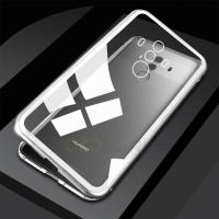 ราคา A2ZSHOP อัลตร้ากรณีแม่เหล็กสำหรับ Coque For Huawei Mate 10 Pro Huawei Mate 10Pro หรูหราแม่เหล็กดูดซับโลหะกระจกกลับเต็มป้องกันป้องกันกรณีช็อกหลักฐาน Huaweimate10Pro Huawei Mate10Pro อุปกรณ์เสริมเชลล์กั