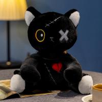 ราคา ตุ๊กตาของเล่นตุ๊กตาแมวแบบโกธิคการตกแต่งบ้านตุ๊กตาสัตว์โลลิต้าชุดสีเข้มสำหรับเด็ก (21357596684)