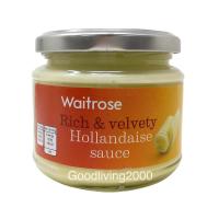 ราคา Free shipping Waitrose Rich velvety Hollandaise sauce 190g เวทโทรส ซอสครีม ฮอลลันเดส ขนาด 190 กรัม (16356391848)
