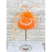 ราคา หมวกผู้ดีอังกฤษ แต่งตาข่าย ขนนกและมุก หมวกแฟชั่นหญิง (16866197574)