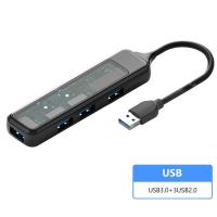 ราคา อุปกรณ์ต่อพ่วง USB 4พอร์ตตัวแยกคอมพิวเตอร์หลายช่อง USB 3 0 2 0สำหรับโทรศัพท์และอุปกรณ์เสริมคอมพิวเตอร์โน้ตบุ๊ค (21171021509)