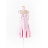 ราคา Lyn around เดรสสายเดี่ยวสายไขว้หลังผูกโบว์ กระโปรงแต่งจับจีบซิปหลังมีรอยเปื้อนขีดจางๆ ป้ายแบรนด์ระบุไซส์ L Preloved (20670453772)