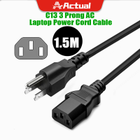 ราคา Actual COD สายไฟ AC เสียบ Adapter Notebook อะเเดปเตอร์ โน๊ตบุ๊ก 3รู Adapter เครื่องใช้ไฟฟ้า สายไฟAC Power (20613593625)