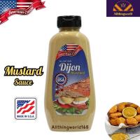 ราคา Dijon Mustard Sauce ซอส มัสตาร์ด มัสตาร์ดครีม มัสตาร์ดเหลือง อเมริกัน คลาสสิค 340 g (21043780107)