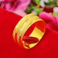 ราคา Kemstone แหวนนำโชค24K สำหรับผู้ชายและผู้หญิงแหวนทองคำแท้ปรับขนาดได้สำหรับผู้ชายและผู้หญิง (13769278212)