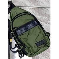 ราคา Chinatown Leather กระเป๋าเป้สายเดี่ยวสะพายหน้า ผ้าสีดำ volunteer (21349773704)