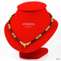 ราคา KL34 สร้อยห้อยพระ ลายทองลงยา คั่นกะลาดำ เม็ดทองเลเซอร์ เลือกความยาวได้ l สร้อยพระ ห้อยพระ พระ กะลา สร้อย เชือกร่ม (1033174123)