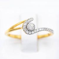 ราคา Happy Jewelry แหวนเพชรของแท้ แหวนดีไซน์เก๋ ใส่สวย ใส่ติดนิ้วได้ ทองแท้ 9k 37 5 ขายได้ จำนำได้ ME733 (16929477202)