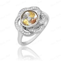 ราคา CSJ 2แหวนกังหัน กังหันหมุนได้ แชกงหมิวนำโชค แหวนกังหันล้อมเพชร CJ02 (9910280984)