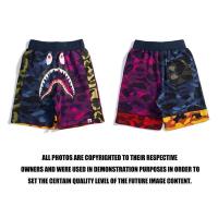 ราคา BAPE ผู้ชายกางเกงขาสั้นกางเกง SHARK HEAD Camouflage Multi Layer เย็บกางเกงขาสั้น (552750368)