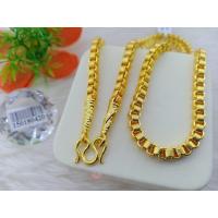 ราคา สร้อยทองปลอมเหมือนแท้ลายทาโร่ ตะขอปั๊ม น้ำหนัก1 10บาท (14308882781)