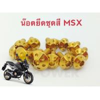 ราคา น็อตยึดชุดสี ยึดเฟรม Wave125ตัวเก่า 125R 125S สีทอง 19 ตัว ชุดเดียวจบครบทั้งคัน (659026644)