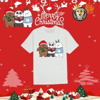 ราคา เสื้อยืดคริสต์มาส เสื้อยืดแพนด้าคริสต์มาส เสื้อยืดปีใหม่ เสื้อยืดน่ารักสำหรับคู่รัก (20963284941)