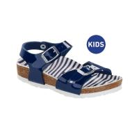 ราคา Birkenstock รองเท้าแตะรัดส้น เด็กผู้หญิง รุ่น Rio สี Nautical Stripes Navy 1016358 regular (19042472527)