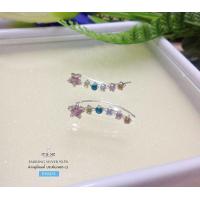 ราคา ต่างหูเงินแท้92 5 แบบเกี่ยว แนบใบหู ต่างหูประดับเพชร cz น่ารักๆ ค่ะ เรือนเงินแท้ (7647545079)