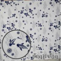 ราคา ผ้าฝ้ายพิมพ์ลาย ผ้าพื้นเมือง ผ้าฝ้ายสีคราม ม่อฮ่อมกัดลาย ผ้าหลา ผ้าเมตร (10911062901)