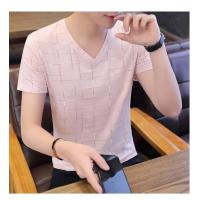 ราคา เสื้อยืดผู้ชายแขนสั้นคอวีผ้าไหมน้ำแข็งสไตล์แฟชั่นเกาหลี เนื้อผ้านุ่มนิ่มใส่สบายราคาถูก (20859681027)