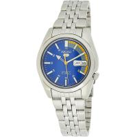 ราคา Seiko 5 Automatic Blue Dial Silver Stainless Steel Mens Watch SNK371K1 (15888096914)