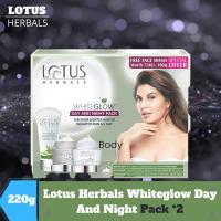 ราคา Lotus Herbals Whiteglow Day And Night Pack with Face Wash For Skin Brightening Day Cream Night Cream Facewash 220g pack of 2 (15820003145)