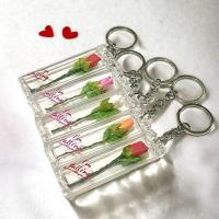 ราคา พวงกุญแจดอกกุหลาบหลอดแก้ว ยกโหล 12 ชิ้น (21311382203)