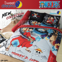 ราคา SWEET DREAMS ชุดผ้าปูที่นอน ผ้านวม 6 ฟุต Digital Print วันพีช One Piece DP OP1 สีแดง ชุด 6 ชิ้น สวีทดรีมส์ ผ้าปู ผ้าปูที่นอน วันพีซ ลูฟี่ Luffy (18887636437)