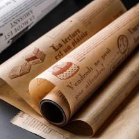 ราคา กระดาษไข กระดาษไขรองอบลายหนังสือพิมพ์สีน้ำตาล และ ลายหนังสือพิมพ์สีขาว (5857266967)