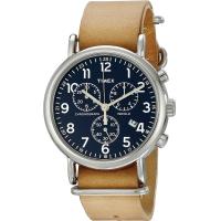 ราคา Timex Weekender Chronograph 40mm Watch Tan Blue (19598223207)