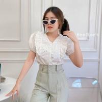 ราคา ? ? ? 2 รวม เสื้อขาว ฉลุ ลูกไม้ เสื้อสีขาว แขนยาว แขนสั้น งานผ้าฝ้าย ปักฉลุ แต่งลูกไม้น่ารักๆละมุนมากจ้า (17395409044)