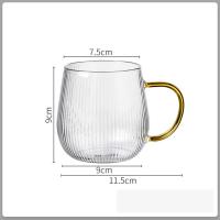 ราคา Homenhome แก้วกาแฟแก้วเบียร์น้ำทนความร้อนแก้วนมถ้วยแก้วใสแก้วบอโรซิลิเกตทรงสูง (18687336375)