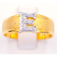 ราคา Happy Jewelry แหวน ตัวอักษร E ทองแท้ 9k 37 5 เพชรเกสร AL121 (17047785302)