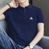ราคา Adidas เสื้อโปโลธุรกิจของผู้ชายเสื้อโปโลผ้าฝ้ายแท้แขนสั้นสำหรับฤดูร้อนสีขาว ดำ เขียว customized (14348943684)