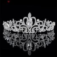 ราคา แต่งงานเจ้าสาวคริสตัล Tiaras เจ้าหญิงมงกุฎคาดศีรษะผู้หญิงสาวอุปกรณ์ผม (15591104777)