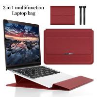 ราคา 3 In 1 for huawei asus หนังแล็ปท็อปที่วางโน้ตบุ๊คแขนกระเป๋าSoft Hand Carry 11 12 13 14 15 16นิ้วสำหรับMacbook Ipad Pro Air 13 Case (4804252995)