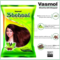 ราคา เฮนน่าย้อมผมสมุนไพร100 150g Vasmol Shehnai Herbal Henna 150g (11323637451)
