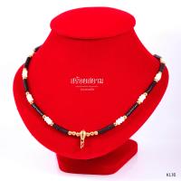 ราคา KL16 สร้อยห้อยพระ หัวขุนทองลงยา คั่นกะลาดำ เม็ดทองเลเซอร์ เลือกความยาวได้ (986586349)
