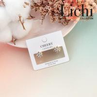 ราคา ต่างหูเพชรดอกพิกุล ต่างหูเพชรสีเหลือง ต่างหูพลอยสีบุษราคัม พร้อมส่ง (11905885469)