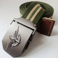 ราคา ANCHOR เข็มขัดสายผ้าแคนวาสแบบสายหนาหัวอัลลอยด์กันสนิมหัวล็อค เข็มขัดผู้ชายยุทธวิธีทหารตำรวจหรือเดินป่าแคมป์ปิ้ง (9607422152)