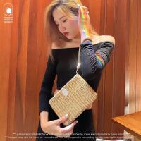 ราคา กระเป๋าสานผักตบชวา รุ่น BUTTER SUNDAE กระเป๋าถือ กระเป๋าจิ๋ว กระเป๋าสะพายข้าง กระเป๋าสะพายคาดตัว SANFUNSUNDAY (15245032133)
