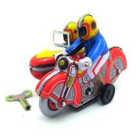 ราคา Classic Toy ของเล่นโบราณ ของเล่นสังกะสี ไขลาน MS 281 มอเตอร์ไซค์สามล้อ (15847952333)