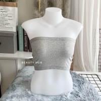 ราคา 043 เกาะอก ซับใน เกาะอกแฟชั่น ผ้านิ่ม เกาะอกไม่มีสาย สีพื้น (21011385895)